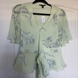 Banana republic floral blouse.